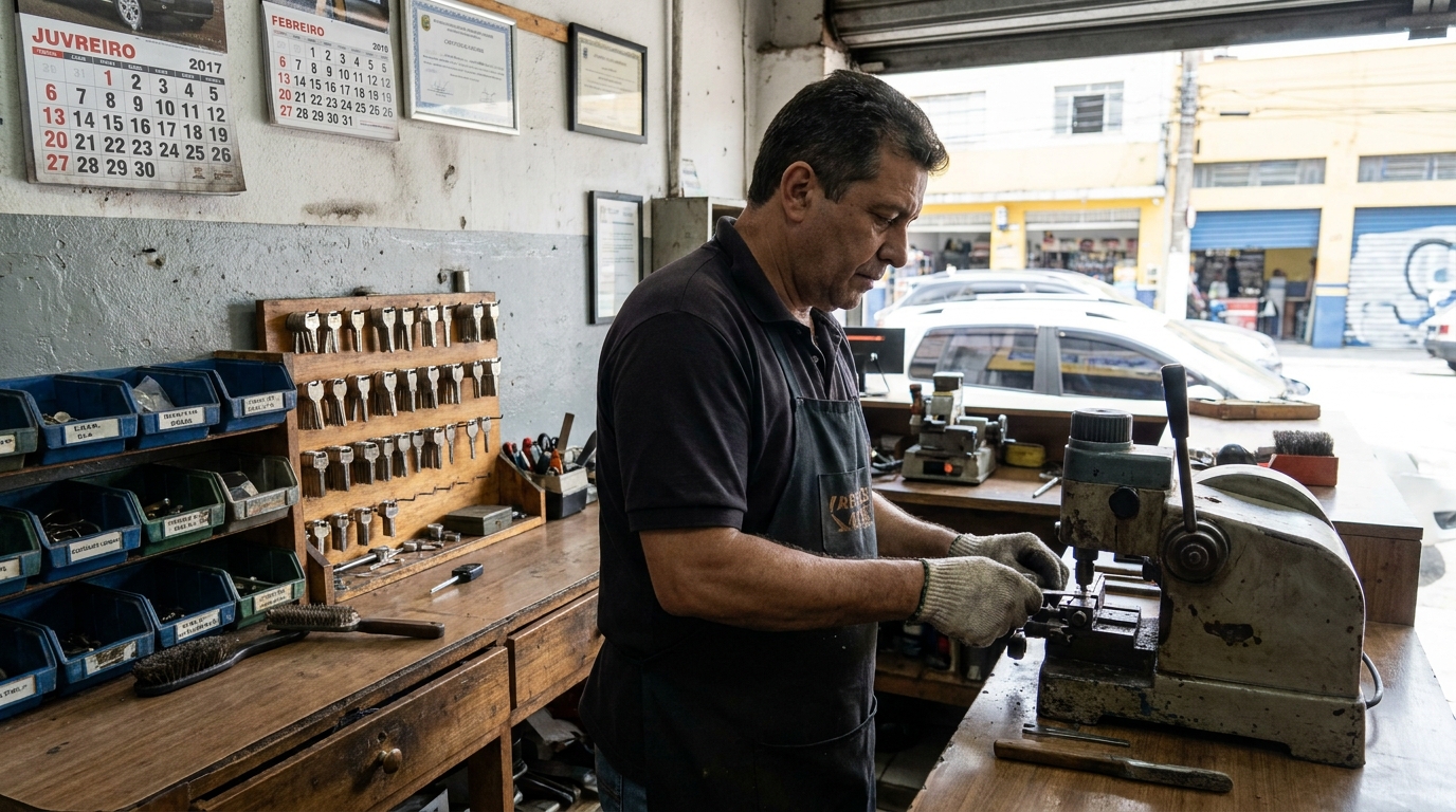 Confecção de Chave Automotiva perto de mim em São Bernardo do Campo‑SP