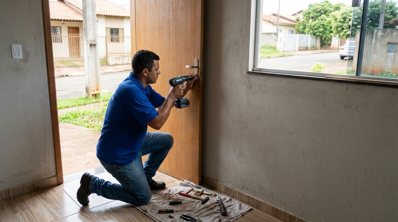 Instalação de Fechadura Residencial profissional no Centro, São Bernardo do Campo‑SP